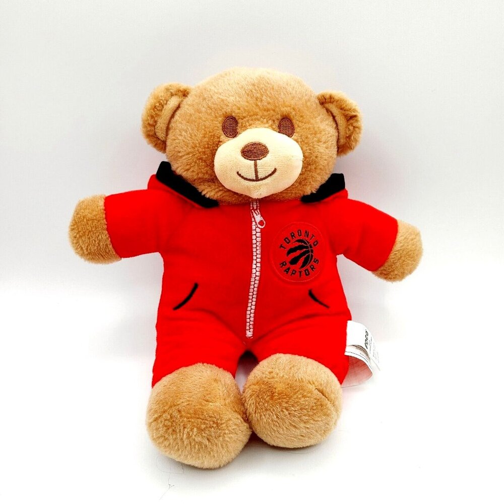 Toronto Raptors Plush Bear by FOCO Red Hoodie Basketball Team Mascot Toy 12"